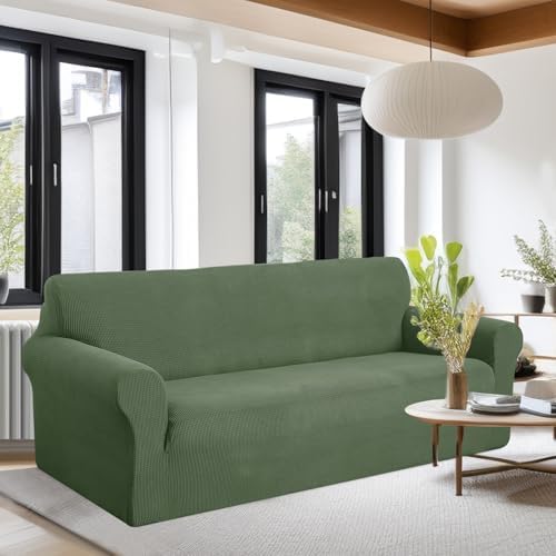 U-NICE HOME Oversized Stretch Couch Cover Slipcover, Loden Frost - Image 2