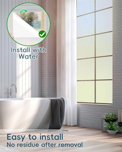 Dwersty Frosted Glass Window Privacy Film Decorative, 23.6" x 78.74" - Image 6