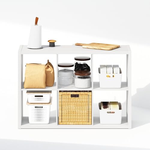 Furinno Cubic Extra Thick 6-Cube Closet Organizers and Storage, White - Image 6