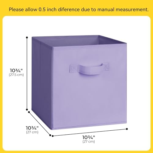 Cupic Cupid 6-Pack 11x11 Cube Storage Bins, Cube Bins, Purple Gradient - Image 2