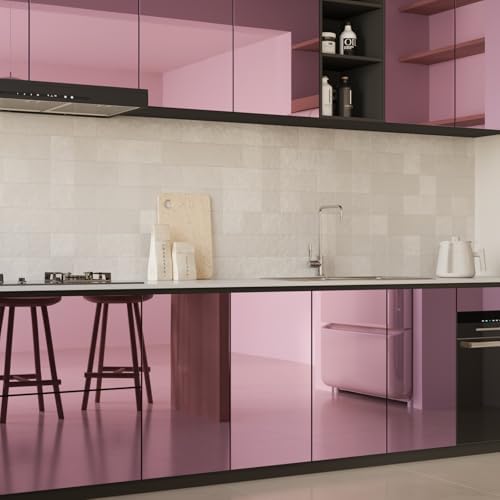 VaryPaper 15.7"x78.7" Rose Gold Mirror Wallpaper Peel and Stick Mirror Contact Paper for Cabinets Appliance Mirrored Stickers Reflective Flexible Self Adhesive Mirrored Vinyl Sheet for Crafts Decor - Image 3