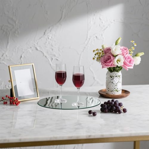 8 Pack Acrylic Round Mirrors, 6 inch Circle Mirror Tiles Self Adhesive Mirror Stickers for Wall Home Living Room Bedroom Decor, Small Mirrors for Crafts (Thickness 1 mm) (6 inch/15cm) - Image 7