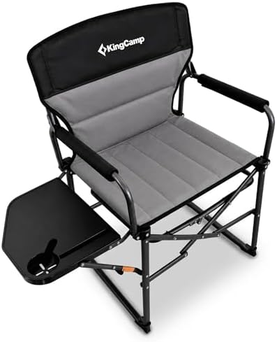 KingCamp Oversized Camping Directors Chair for Big & Tall Heavy Duty 440lbs by KingCamp