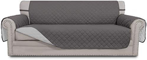 Easy-Going Reversible Couch Cover, 4 Seater Sofa, Gray/Light Gray by Easy-Going