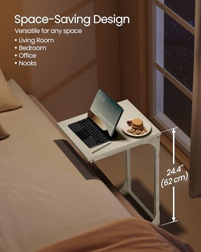 VASAGLE C-Shaped End Table, Small Sofa Side Table with Metal Frame - Image 4
