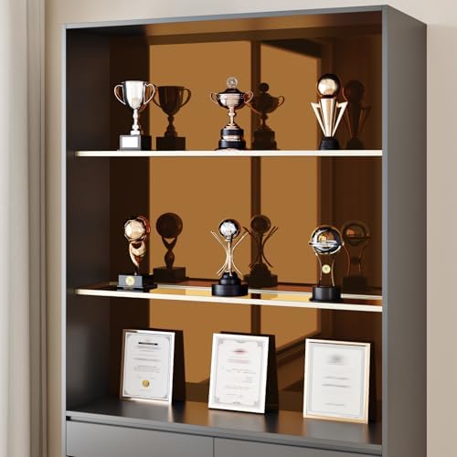 WESTICK Glossy Brown Mirror Stickers Self Adhesive Flexible Mirror Film Peel and Stick Mirrors Contact Paper Tawny Metallic Permanent Vinyl Wrap for Cabinets Appliances Shelf Liner DIY Decor 15.8"X80" - Image 3