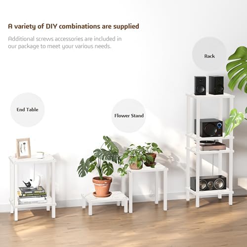 TUTOTAK End Table with Charging Station, Side Table, Nightstand - Image 6