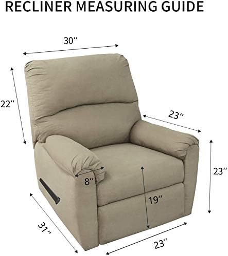 PureFit Stretc Recliner Chair Covers Fleece Soft Couch Covers for Sofa - Image 6