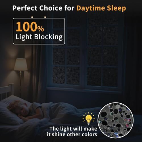 JAYONG Total Blackout Window Privacy Film with Tools, 17.5'' x 196.8'' - Image 5