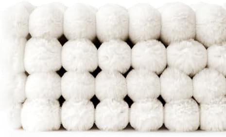 MIULEE Faux Fur Plush Decorative Throw Pillow Covers 20x20, Pure White - Image 6