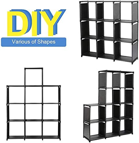 10-Cube Storage Organizer Rack, Staircase Organizer Modular Bookcase - Image 5