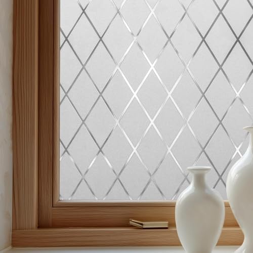 OHTMERU Window Privacy Film Decorative Non-Adhesive, Reusable, Anti-Glare by OHTMERU