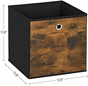 SONGMICS Storage Cubes, Set of 6, 11.8-Inch Foldable Closet Organizers - Image 3