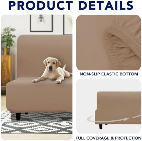 PureFit Waterproof Futon Couch Cover Slipcovers for Couches and Sofas - Image 4