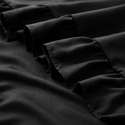 KKJIAF 2 Pack Ruffle Pillow Cases 18x18 Inches, Black - Image 7