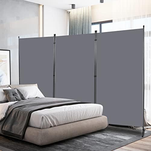 Room Divider 6FT Folding Privacy Screens, 3 Panel Partition Room Dividers by HOMSCREENER