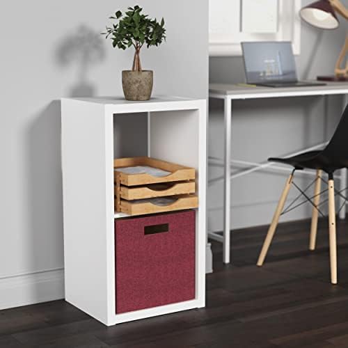 ClosetMaid 2 Cube Storage Shelf Organizer, Stackable with Open Back, Vertical or Horizontal, Easy Assembly, Wood, White Finish - Image 2