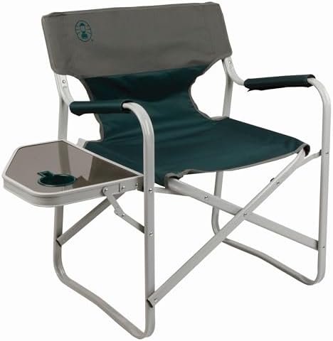 Coleman Outpost Elite Folding Camping Chair with Side Table & Cup Holder, Weather-Resistant Portable Chair with Arm Rests by Unknown