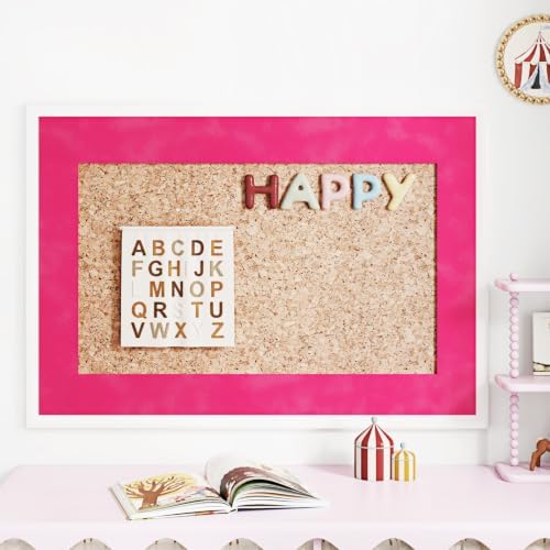 WESTICK Hot Pink Mirror Frame Border Self Adhesive Peel and Stick Velvet Wallpaper Border Removable Decorative Hot Pink Bulletin Board for Classroom Bathroom Jewelry Box Mirror Tape Sticker 3.9"x160" - Image 4