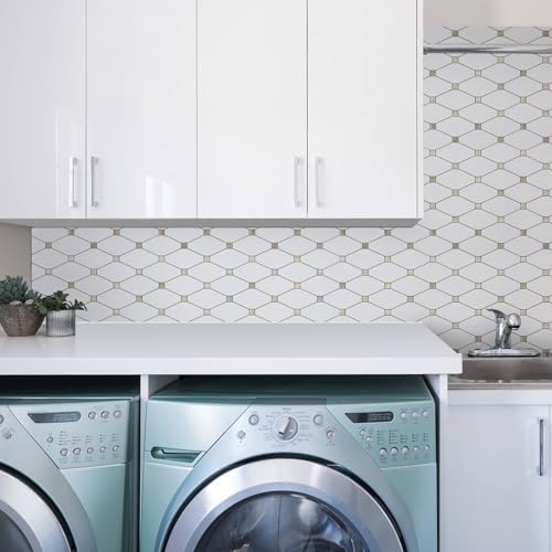 STICKGOO 10 Sheets Peel and Stick Backsplash, Pure White - Image 5