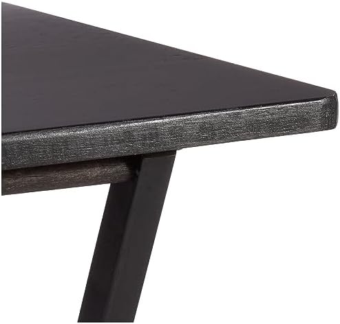 Amazon Basics Portable Foldable TV Tray Table with Storage Rack, Space-Saving Design, 15" x 19" x 26", Black, 4-Pack - Image 3