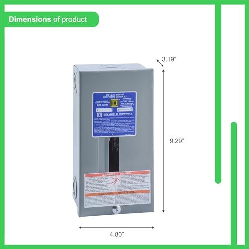 Square D - QO24L70SCP QO 70-Amp 2-Space 4-Circuit Indoor Main Lugs Load Center with Surface Mount Cover - Image 3