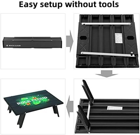 ROCK CLOUD Portable Beach Table Aluminum Ultralight Folding Camping Table, Limited Edition Tabletop - Image 4