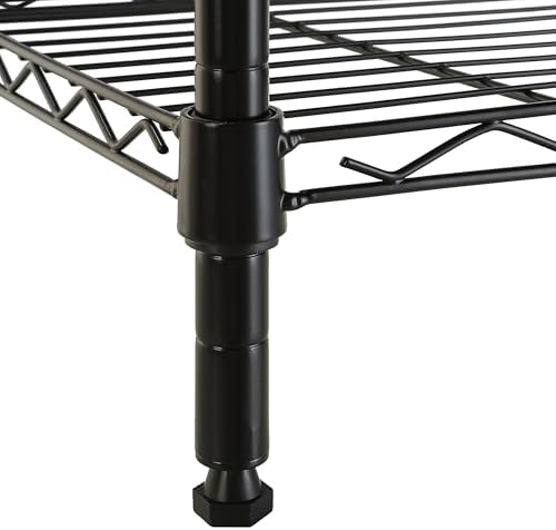 Amazon Basics 5-Shelf Tower Adjustable Storage Shelving Unit for Garage, Rust-Resistant Steel, 150 lbs Per Shelf, 16"W x 16"D x 54"H, Black - Image 6