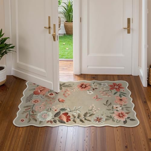 Lahome Floral Kitchen Rugs Non Slip Washable, Bathroom Rugs for Entryway - Image 3