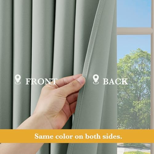 RYB HOME Blackout Thermal Insulated Curtain for Sliding Glass Door - Image 5