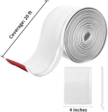 Art3d 20 ft Flexible Peel and Stick Crown Molding Trim, Wall Decor, White - Image 6
