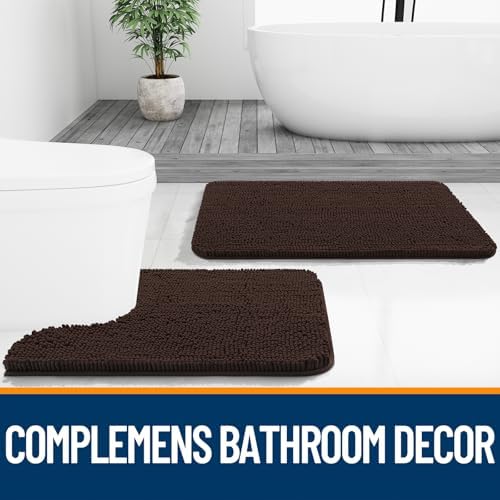 OLANLY Bathroom Rugs 32x20, Extra Soft Absorbent Chenille Bath Rugs - Image 7