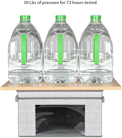 Univivi Fabric Storage Bins with Lids for Closet, 4 Pack, Grey - Image 3
