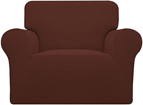 Easy-Going Stretch Chair Slipcover with Arm Washable Coffee by Easy-Going