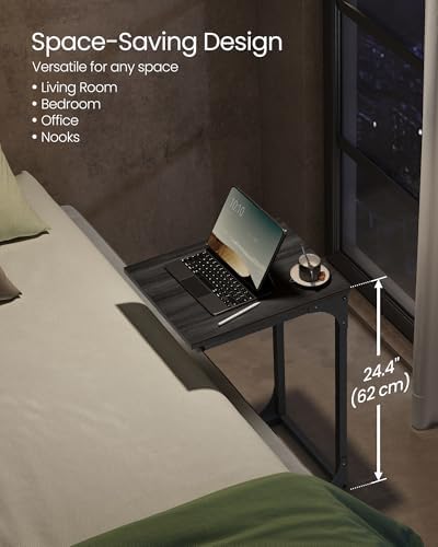 VASAGLE C-Shaped End Table, Small Sofa Side Table with Metal Frame - Image 4