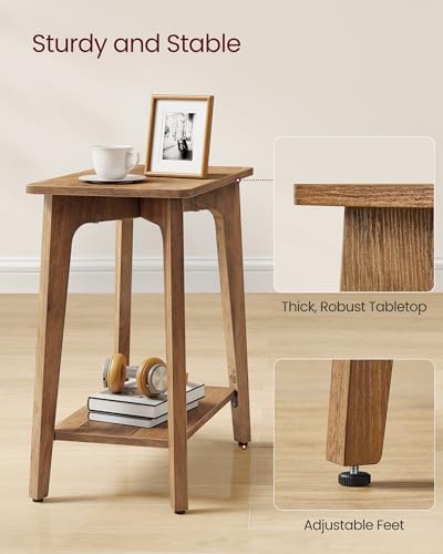 VASAGLE Side Table, 2-Tier Small Rectangular End Table, Nightstand - Image 5