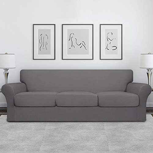 Easy-Going 4 Pieces Oversized Stretch Couch Cover for Dogs Washable - Image 2