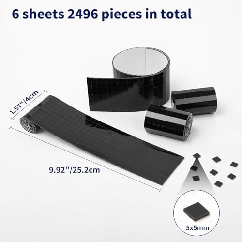 Art3dwallpanels Self Adhesive Glass Mirror Mosaic Disco Tiles, Black - Image 3