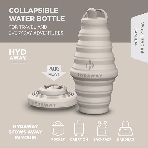 HYDAWAY 25oz Collapsible Water Bottle, Packable Leakproof for Travel - Image 2