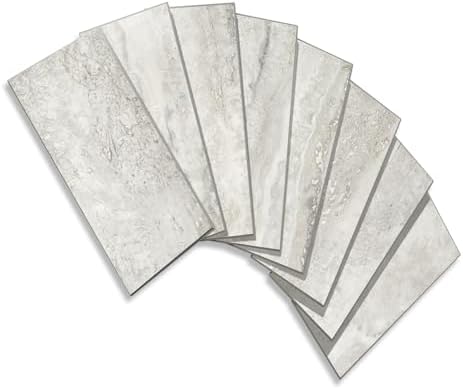 Vamos Tile 4-Piece Beige Mixed Grey Peel and Stick Backsplash Seamless Tile by VamosTile