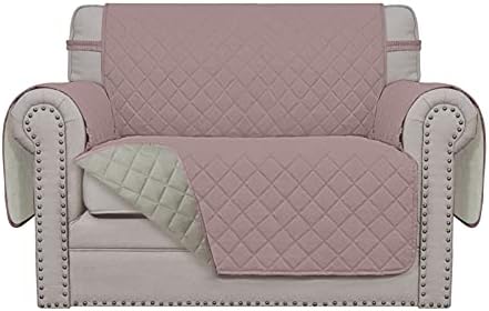 Easy-Going Reversible Couch Cover, Oversized Chair, Pink/Beige by Easy-Going