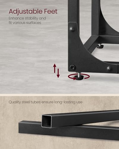 VASAGLE C-Shaped End Table, Small Sofa Side Table with Metal Frame - Image 6