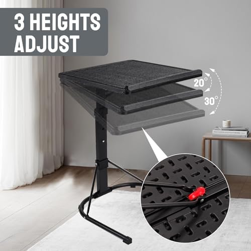 Gocamptoo Folding TV Tray Table, Multi-Functional Personal Activity Table, Adjustable Height TV Dinner Table, Space Saving - Image 6