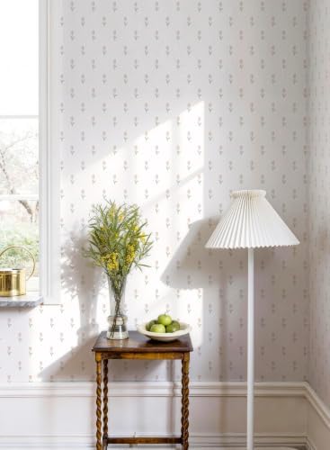 Simon&Siff Vintage Floral Wallpaper Peel and Stick 17.3" x 480" | Removable Self Adhesive Contact Paper, Renter Friendly, for Cabinets, Wall, DIY Decor - Image 2