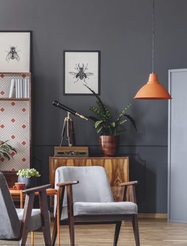 15.7"x394" Dark Grey Peel and Stick Wallpaper - Matte Grey Contact Paper for Bedroom, Wallcovering, Countertops - Image 6