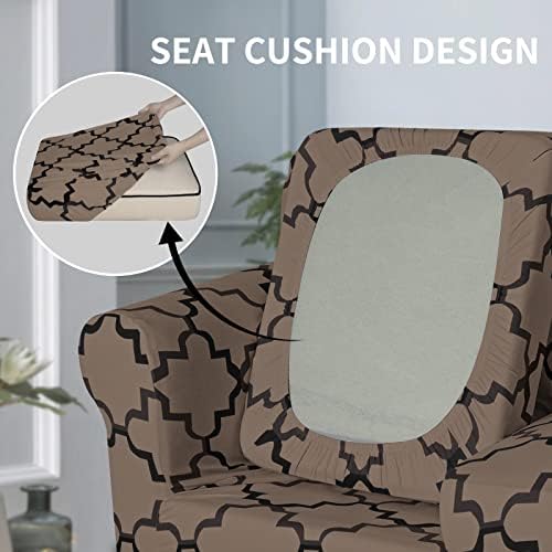 Easy-Going 4 Pieces Stretch Sofa Cover for 3 Cushion Couch Washable - Image 4