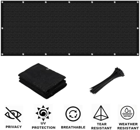 3'x16' Balcony Privacy Screen Apartment Patio Privacy Fence Screen - Image 3
