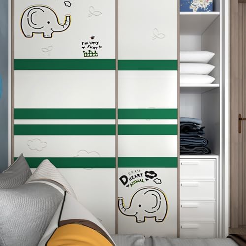 YENHOME Green Bulletin Board Border Roll Self Wallpaper Border for Bulletin Board Mirror Frame Border 3" X236" Removable Bulletin Board Borders Wallpaper Border Peel and Stick Bathroom Wall Decoration - Image 2
