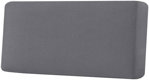 H.VERSAILTEX Super Stretch Individual Seat Cushion Covers Sofa Covers Couch Cushion Covers Slipcover Sets Thick Jacquard Textured Twill Fabric (1 Piece Sofa Cushion Cover, Grey) by HVERSAILTEX