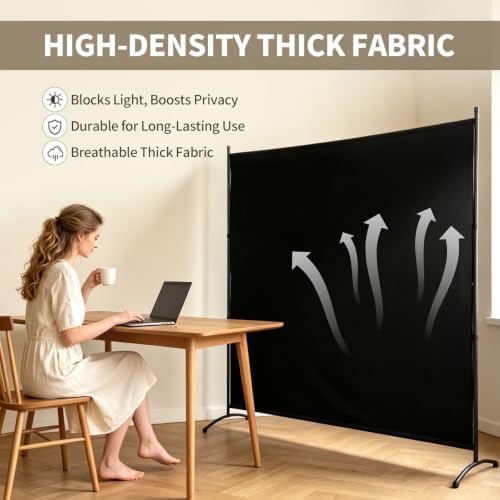 Extra-Wide Single Room Divider,Portable Privacy Screen for Room Separator - Image 6